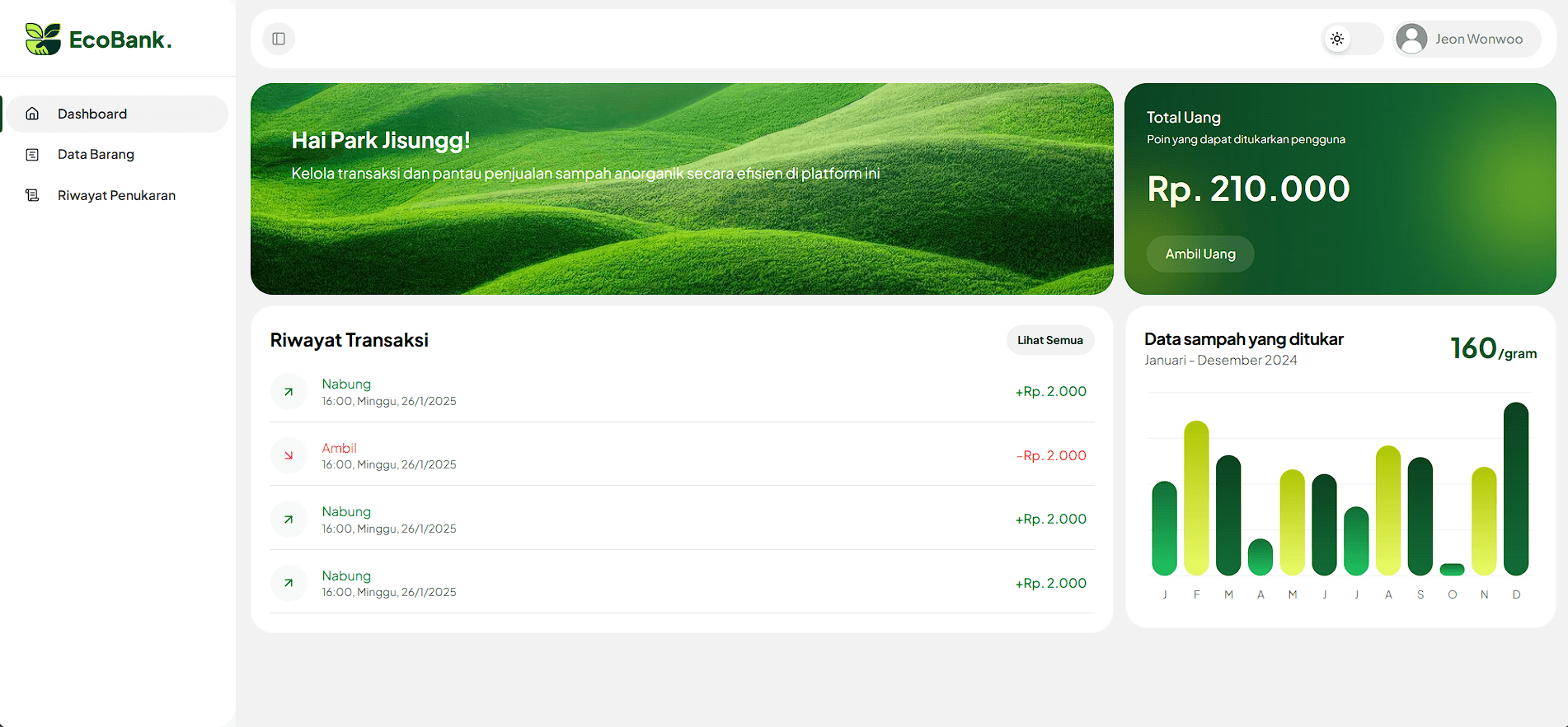 Dashboard Warga Hijau