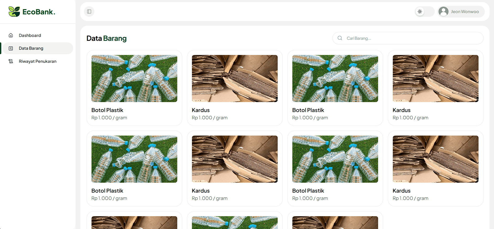Dashboard Warga Hijau
